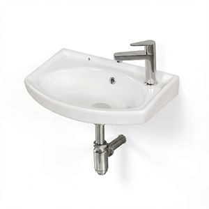 Lavabo Ovalado de Diseño Moderno Vintage para Colgar en la Pared, Fácil de Limpiar, para Apartamento, Oficina, Hotel, Escuela, Hospital, Centro Comercial, Villa, 5 Años de Garantía - Product Image 1