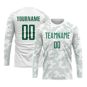 Uniforme de fútbol con estampado de transferencia de calor, malla transpirable, 100% poliéster, cuello en V, manga corta, nombre del equipo personalizado, Jersey - Product Image 2