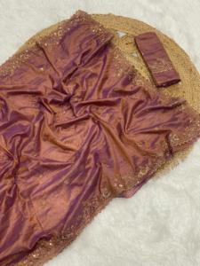 Soie tonique attrayante avec le fabricant de mode de femme saree de tissage Zari de Surat au taux le plus bas - Product Image 4