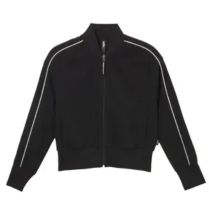 Veste courte athlétique rétro légère fermeture éclair vêtements de sport élastiques pour Gym Yoga Pilates et Pickleball Gym Top - Product Image 4