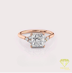 Indian Exporter Moissanite Engagement Ring for Bridal Accessories Wedding Ceremony Anniversary Celebration Available For Sale - Product Image 2