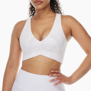 Soutien-gorge de sport respirant de haute qualité pour femme avec logo frontal, maintien élevé pour le fitness - Product Image 3