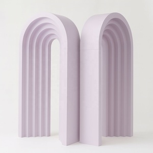 Panneau de fond de scène de mariage à LED de luxe personnalisé Décoration de scène en acrylique avec lumière chaude <span class=keywords><strong>pour</strong></span> événement et réception - Product Image 1