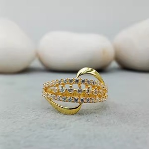 Anillo de boda de compromiso solitario elegante personalizado VVS Moissanite diamante 10K/14K/18K oro anillo de fiesta de moda regalo - Product Image 1