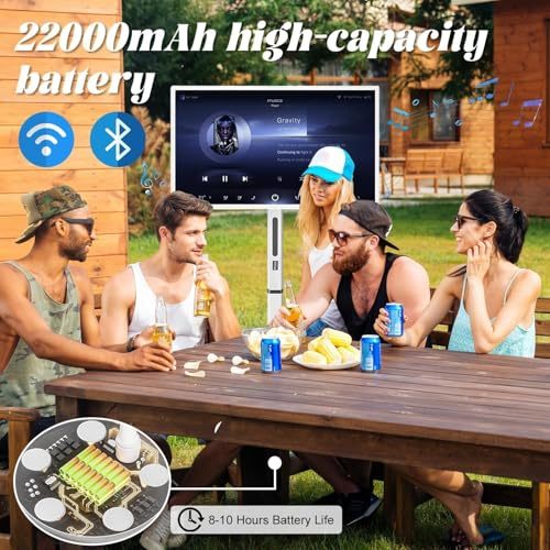 32/27/24 Inch Android Touch Screen Portable TV Intelligent Design for Office Camping Living & Home Cinema for Mobile Viewing