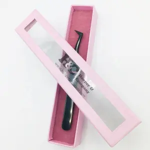 창 새로운 핑크 핀셋 상자 골판지 상자 하나의 핀셋 이식 상자 최고의 품질의 종이 개인 로고 제공