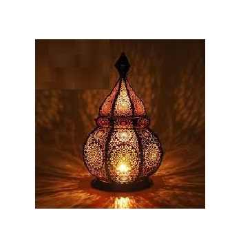 Premium Packaging Moroccan Design Metal Candle Lantern Lamp Jar Metal Lantern Candle Light Holder Festive Season