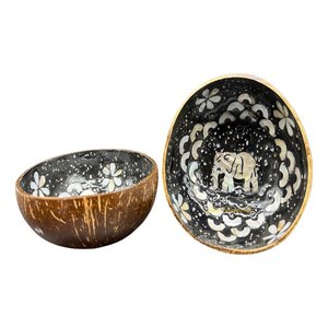 Meilleur prix pour les nouveaux bols de noix de coco laqués de qualité supérieure Style unique et design coloré du Vietnam - Product Image 6