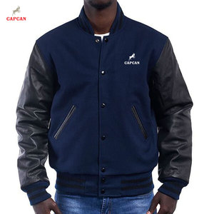 Veste d'hiver de style universitaire en tissu premium écologique, légère, avec un design classique de panneaux, confortable à porter, style intemporel - Product Image 1