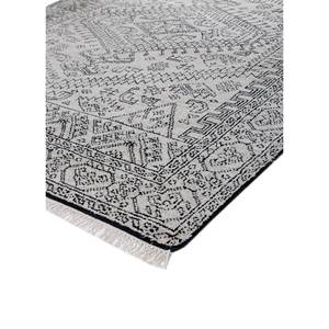 Alfombra Clásica de Lana y Viscosa Tejida a Mano en Color Marfil para Sala de Estar, Pasillo, Diseño Rectangular Tipo Rompecabezas, Alfombra Clásica Versátil con Medallón - Product Image 2