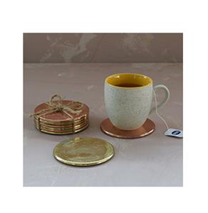 Sous-verre en laiton de haute qualité bon prix fabricant direct fait à la main style classique sous-verre en métal usine logo personnalisé tapis de table Pad - Product Image 1