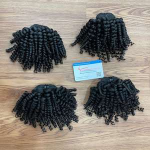 แฟลชเซล!!! ผมต่อจากเวียดนามพร้อมส่งมัดผมลอนนึ่งแบบเวียดนามไม่พันกันในสต็อก - Product Image 5