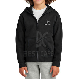 Sweat-shirts à fermeture éclair pour enfants, fabriqués en usine, coupe-vent, à bas prix, de la meilleure qualité, en coton, fabriqués au Pakistan. - Product Image 3