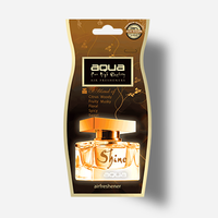 Parfums désodorisants en papier modernes et populaires, taille personnalisée, accessoire pour voitures neuves, série Aqua Gold, couleur bleue personnalisable, matériau écologique