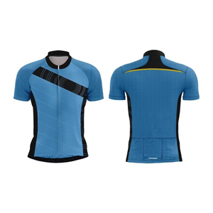 Elegante camiseta de ciclismo con cremallera personalizada 100% poliéster Anti-UV a prueba de viento camiseta de carreras ropa deportiva sublimada para entusiastas de la bicicleta - Product Image 2