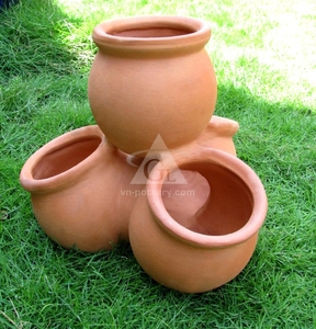 Mosaïque en terre cuite moderne, pots et jardinières écologiques sculptés à la main pour la décoration de la maison, du jardin et du sol - Product Image 1