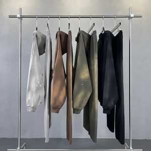 Pantalons évasés en toile décontractés personnalisés de qualité supérieure, lavés à l'acide, 450 g/m², imprimé grand format, délavé au soleil, pantalons de survêtement pour hommes - Product Image 5