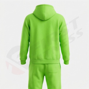 Conjunto de Sudadera con Capucha y Pantalones Deportivos Personalizados OEM para Hombre, Tallas Grandes, Felpa, 100% Poliéster, Ropa Deportiva Transpirable - Product Image 2