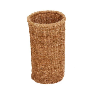 New Cheap Wholesale Cotton Rope Oval Shape <b>Woven</b> <b>Basket</b> with Leather Clothing Wood Storage Packing Pcs Color Design Plant Eco - Product Image 1