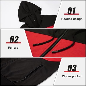 ชุดกีฬามีฮู้ด + กางเกงสำหรับผู้ชายชุดวอร์มสองชิ้นสีล้วนเสื้อผ้าแฟชั่นสำหรับเล่นกีฬาฤดูหนาวฤดูใบไม้ร่วง - Product Image 4