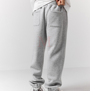High Quality Custom Logo <b>Joggers</b> Baggy Sweatpants 100% Cotton 450gsm Heavy Sweatpants Available in All Colors - Product Image 3