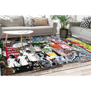 Tapis Graffiti Banksy : Art Urbain Abstrait, Tapis d'Entrée, Tapis Doux à Poils Longs - Product Image 5