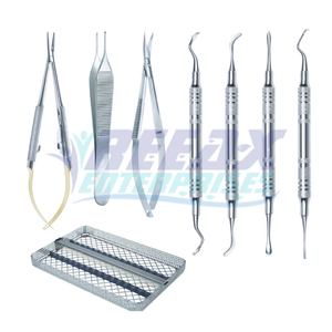 REEAX ENTERPRISES Juego de instrumentos microquirúrgicos oftálmicos Herramientas de cirugía de cataratas de acero inoxidable - Product Image 1