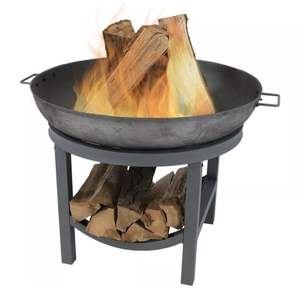 Iron <b>Fire</b> <b>Pit</b> Modern Eco-Friendly Wood Fuel Outdoor Heating Feature Backyard Patio Cozy Ambience Functional Stylish Essential - Product Image 1