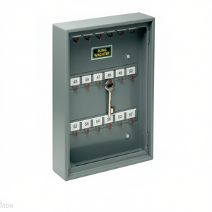 BURG-WCHTER 6700/176 R H380xW285xD105mm ตู้เก็บกุญแจ 2 ประตูพร้อมล็อคทรงกระบอก 176 ตะขอ ตู้เก็บของ - Product Image 3