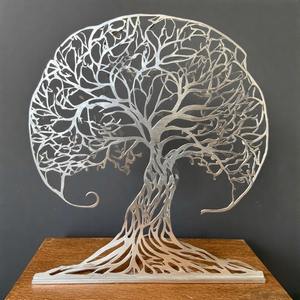 JingleTwig AuraBranch EternaBloom, escultura de árbol de Metal decorativa hecha a mano para el hogar y la Oficina - Product Image 3