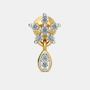 Sparkling <b>Butterfly</b> Stud Earrings 18K Gold Moissanite <b>Jewelry</b> for Women Round Cut Stones in White Rose Yellow Gold or Silver - Product Image 6