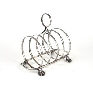 Support à pain grillé 5 niveaux en acier inoxydable, étagère à vaisselle multifonctionnelle au design moderne, rangement décoratif pour la maison - Product Image 4