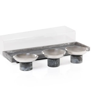 Handcrafted <b>Resin</b> Epoxy Dessert Bowl Set with Tray Luxury Gift Box Presentation for Chocolate Candy & Eid Celebrations - Product Image 6