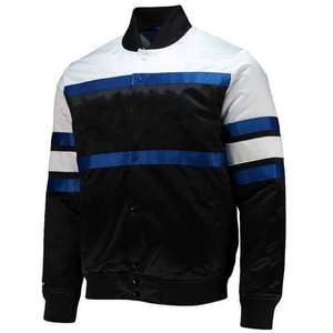 Chaqueta Bomber para Hombre, Forro de Satén, 100% Algodón, Impermeable y Transpirable, Bordado Personalizado, Diseño OEM, Superventas - Product Image 1