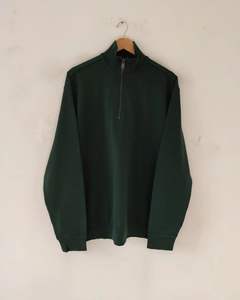 OEM al por mayor 100% algodón hombres media cremallera sudadera calidad superior con logotipo personalizado bordado para el otoño - Product Image 1