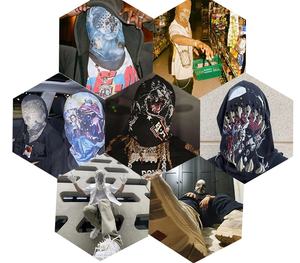 Masque de style Kanye West, impression personnalisée, 100% polyester, balaclava pour hommes adultes, livraison DDP, vente flash - Product Image 1