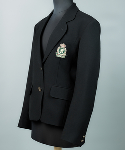 Blazer scolaire pour femmes, élégant, tendance, bleu, à simple boutonnage, col cranté, neuf, fabriqué par le fabricant - Product Image 6