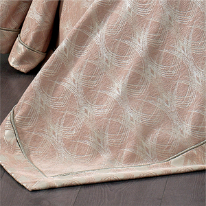 Guzide Podyum Salmon Pink 4-Piece Customized Classic Luxury Home <b>Bedspread</b> <b>Set</b> 100% Chenille Organic Woven Striped Washable Anti - Product Image 5