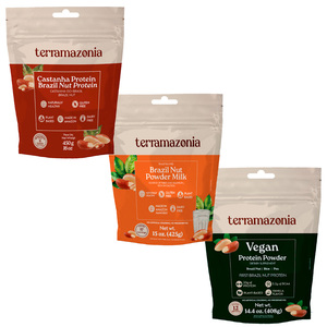 Poudre de protéines de noix du Brésil, complément alimentaire à base de plantes, améliorant la nutrition, sans gluten, sans produits laitiers, saveur vanille - Product Image 1