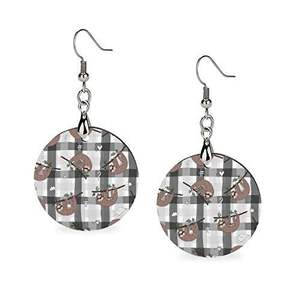 Conjunto de pendientes hechos a mano para hombre, diseño estampado de madera, moda al por mayor, ropa de fiesta, soporte para todas las estaciones - Product Image 3