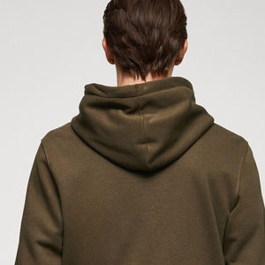 Customized Logo Solid Color Factory Price <b>Hoodie</b> For Men / High Quality Wholesale Rate Pullover Design Casual Wear Full Sleeves - Product Image 5