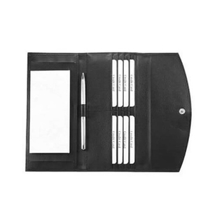 Nouveau portefeuille à deux volets en cuir véritable RFID avec porte-cartes couverture de chéquier longue fermeture à bouton de Style d'affaires pour hommes femmes - Product Image 3