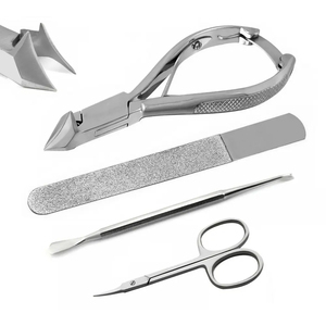 Hot Sale Chiropody Instrument Set Stainless Steel Manual Power Podiatry Tools Including Nail Clippers Nail <b>Files</b> Toenails - Product Image 1