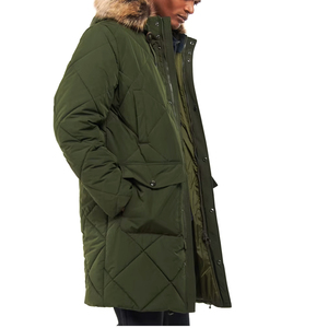Chaqueta Parka de lana cálida e impermeable para hombre, abrigo con ribete de piel de oveja, estilo para aventuras en clima frío, talla grande, uso diario en la nieve - Product Image 3
