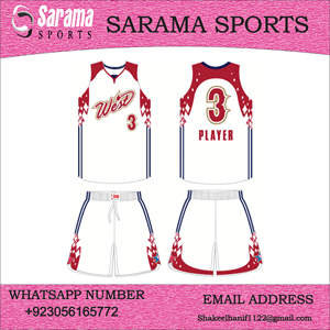 เครื่องแบบบาสเก็ตบอลชุดบาสเก็ตบอลเสื้อเจอร์ซีย์ที่ออกแบบและโลโก้ได้ตามต้องการ - Product Image 5