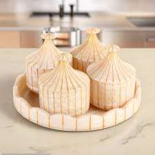 Ensemble de pots en résine époxy naturelle multifonctionnels en gros, pots de rangement de cuisine très vendus pour les fruits secs - Product Image 6