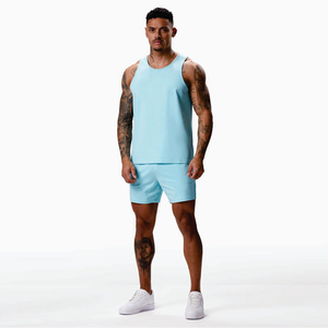 2025 mejor camiseta sin mangas de punto de algodón y poliéster de secado rápido para hombres con logotipo personalizado verano diseño suelto camisetas sin mangas chaleco deportivo - Product Image 3