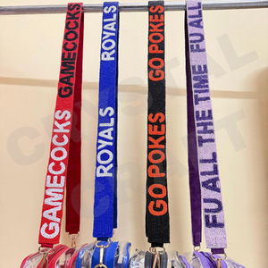 Pokes Star OSU personnalisé perlé sac à main sangle or blanc perle de rocaille sac sangles accessoires à la mode pour sacs - Product Image 3