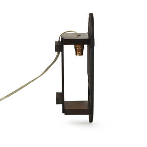 Applique murale en bois rectangulaire peinte à la main de 13 pouces Décoration intérieure écologique pour les occasions de Diwali - Product Image 5