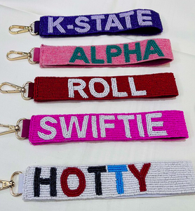 สายกระเป๋าลูกปัดแบบยาวทนทานกันน้ำออกแบบได้ตามต้องการเป็นมิตรกับสิ่งแวดล้อมสำหรับใส่ไปโรงเรียนเล่นเกมใช้ได้กับทุกชื่อ - Product Image 4